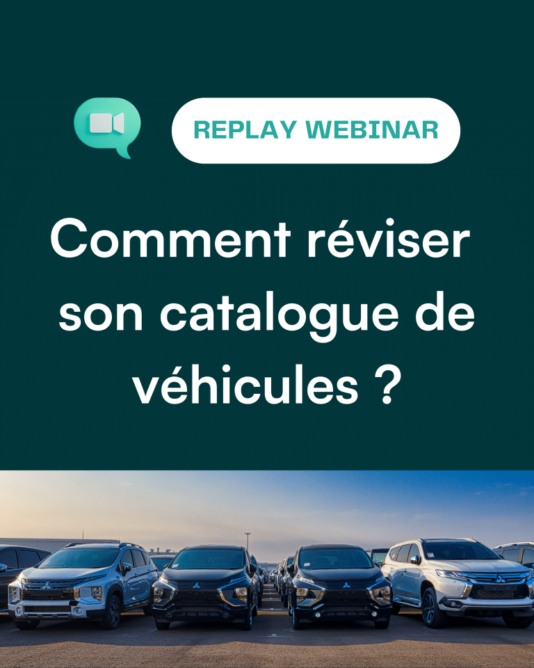 visuel webinar comment réviser son catalogue de véhicules